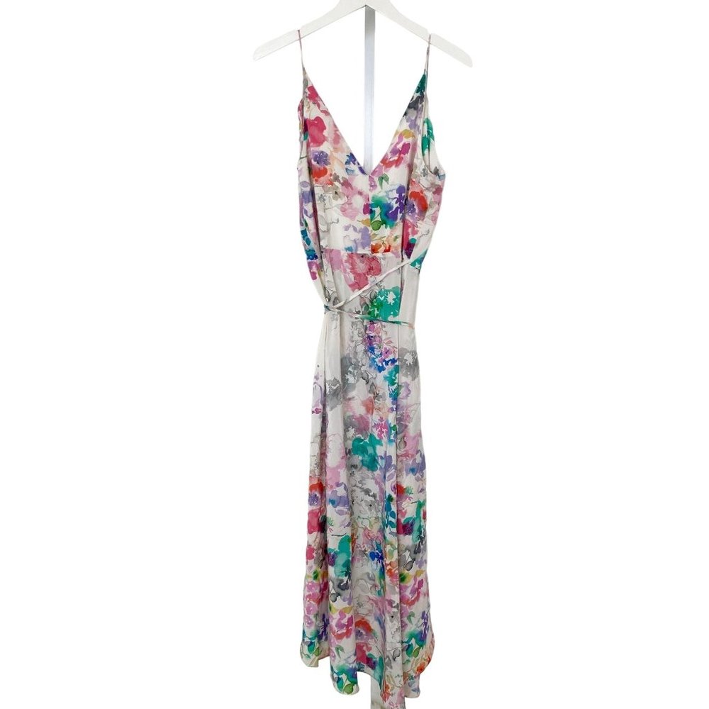 Amanda Uprichard Waterfall Floral Silk Maxi
